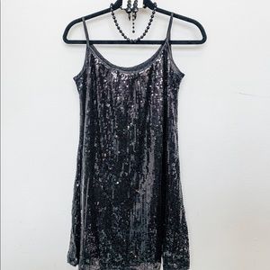 Sequin black dress
